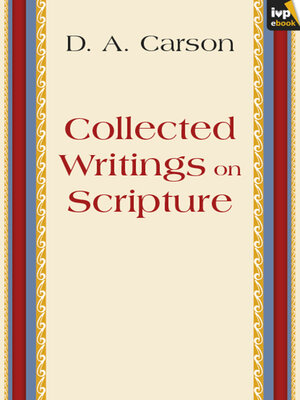 cover image of Collected Writings on Scripture
